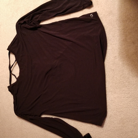 Gap laced back l/s dk grey exercise top - Picture 2 of 5